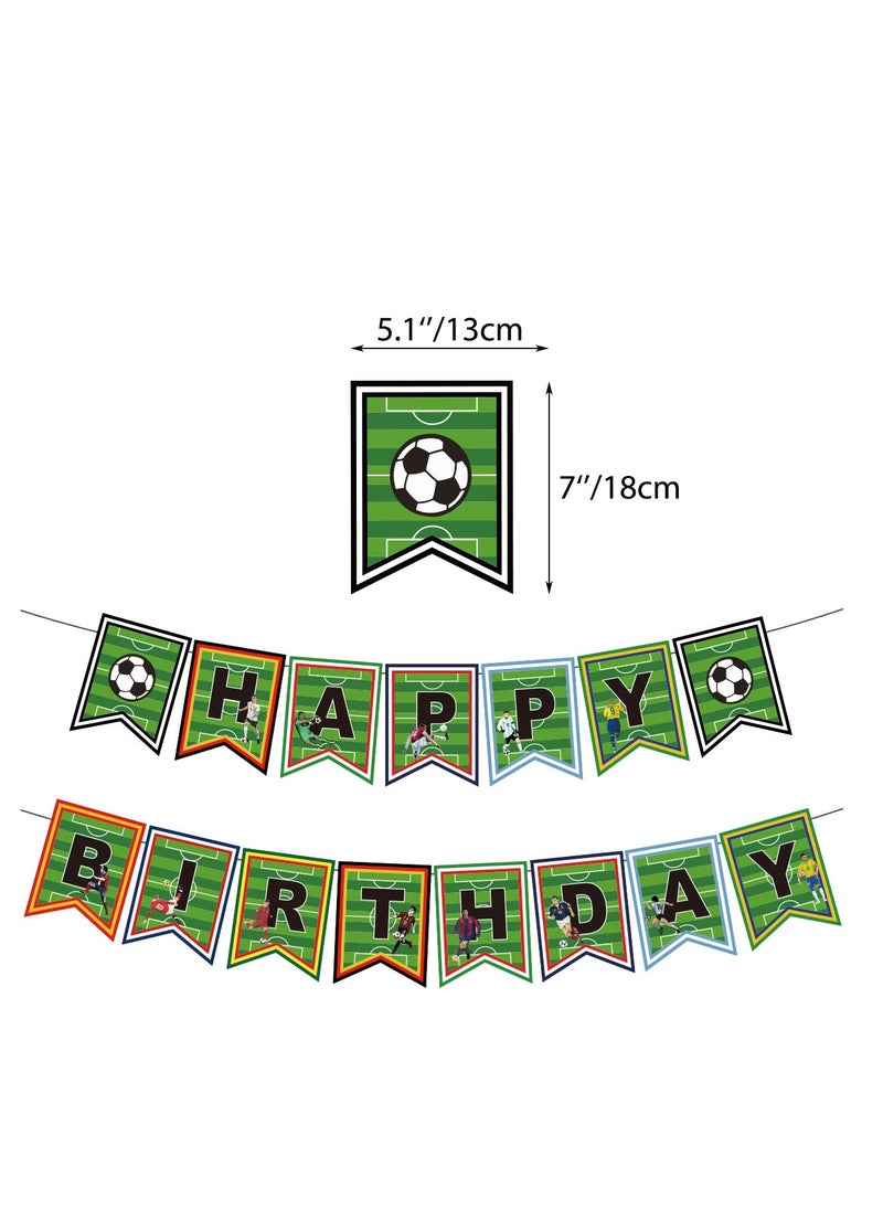 xppier 37 Pieces World Cup Football Soccer Birthday Decorations for Children's Birthday Supplies  - Image 2
