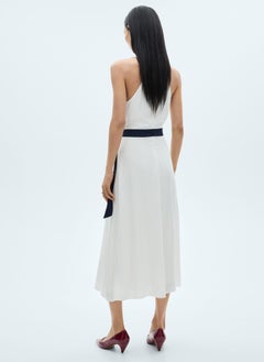 MANGO Contrast Belt Dress  - Image 2