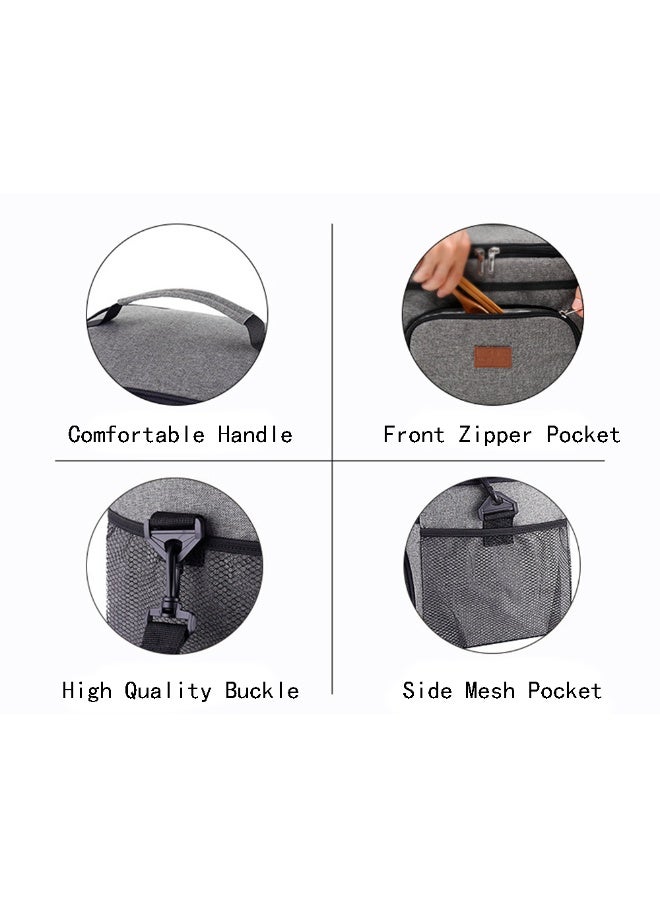 Large Capacity Insulated Lunch Box Cooler Tote Leakproof Lunchbox For Office Camping Picinic with Adjustable Shoulder Strap Insulated Takeaway Box With Side and Front Pocket For Women and Men - Image 3