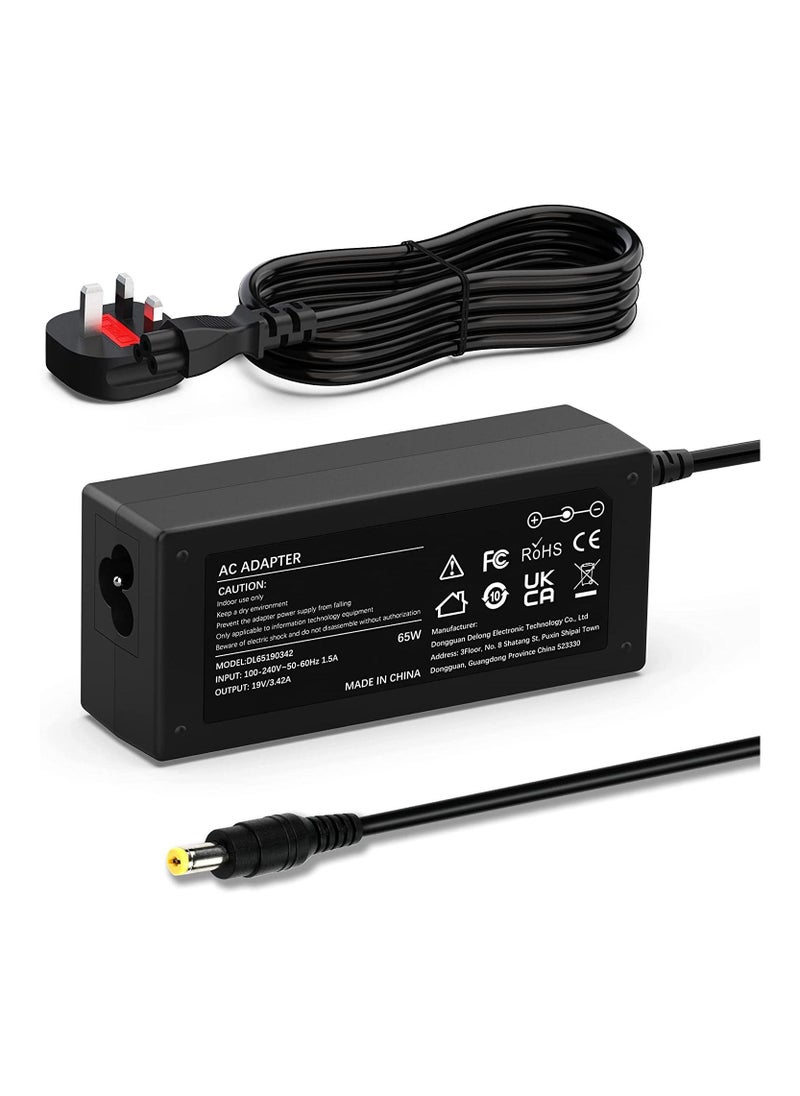 Generic - 65W Laptop Charger for Acer Aspire 3 5 A314 21 A314 22 A515 55 A515 54 ES1 ES1 511 E1 E1 572 E3 E3 111 E5 E5 511 E5 571 E5 575 Power Supply Cord UK DL65190342 - Image 1