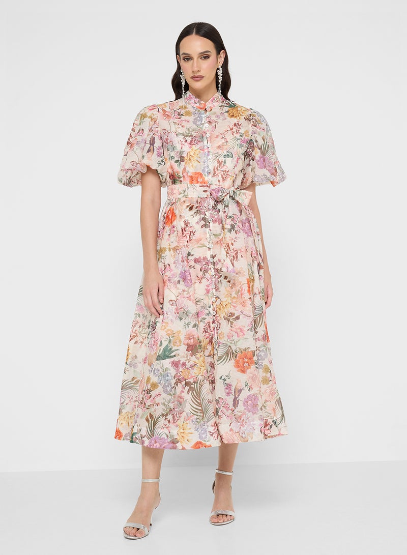 Khizana Floral Print Dress - Image 1