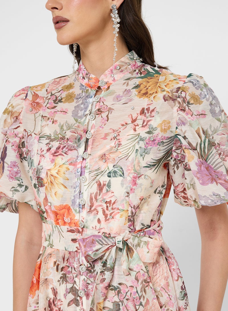 Khizana Floral Print Dress - Image 3