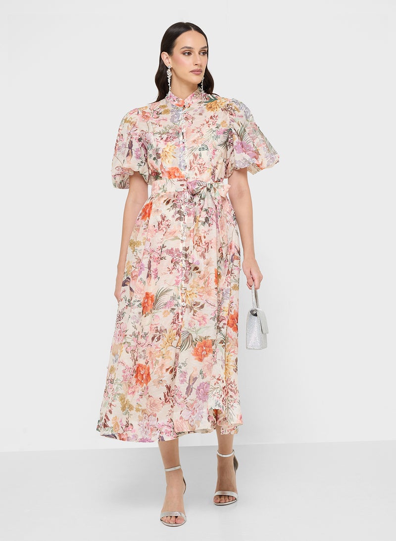 Khizana Floral Print Dress - Image 4