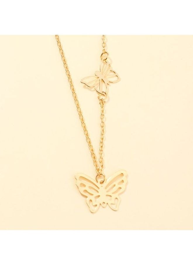 NIBEMINENT - Simple Butterfly Design Sweet Fashion Necklace - Image 1