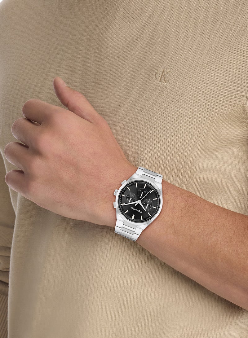 CALVIN KLEIN ساعة رجالية دائرية أنالوج بعلبة سوداء - 25200459 - Image 4