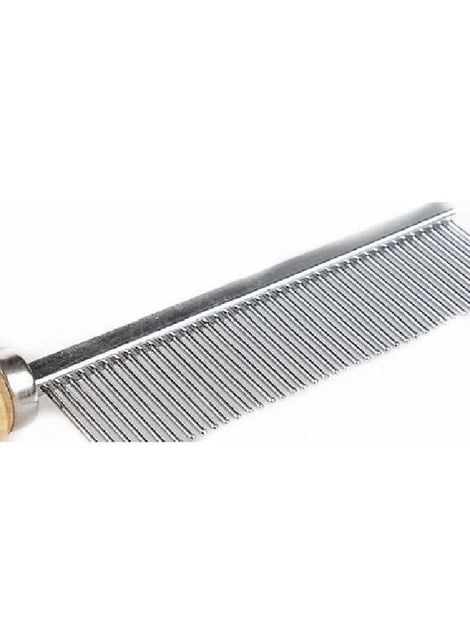 Generic - Steel comb with wooden handle 80030 - Image 1