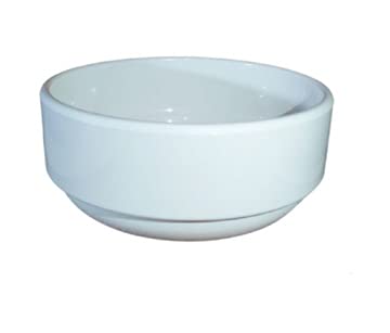 Servewell Melamine Rewa Soup Bowls with SpoonSet of 3Glossy White300ML - Image 3