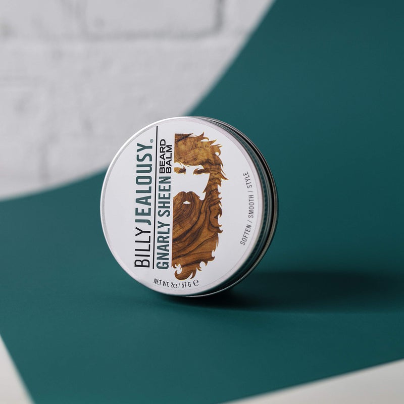 Billy Jealousy Beard Balm with Light Hold & Low Shine, Everyday Beard Styling Balm Loaded With Coconut, Shea & Sunflower Oils For Smooth & Nourished Facial Hair & Skin, Gnarly Sheen, 2 Oz - Image 3