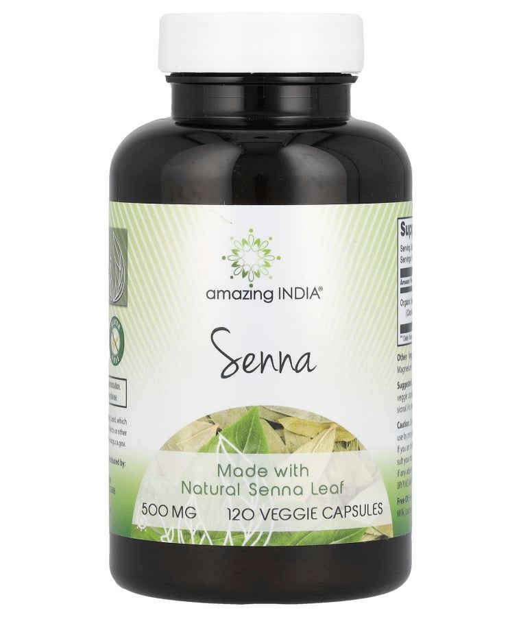 Senna  500 mg  120 Veggie Capsules