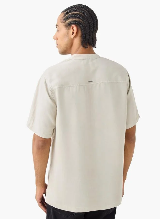 Lee Cooper  Lee Cooper Regular Fit Shirt with Chest Pocket for Men | Best Price UAE