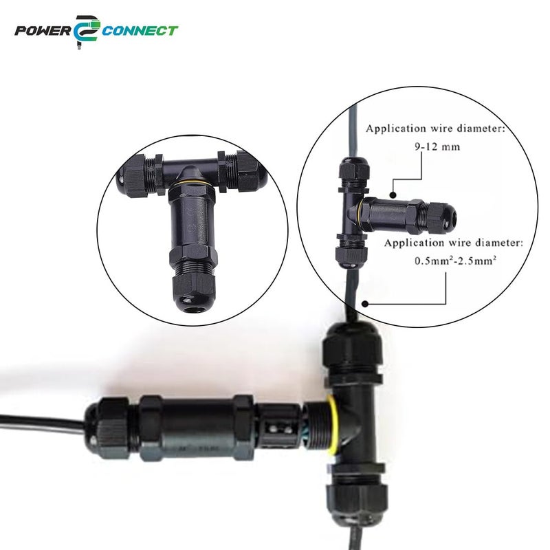 Power Connect IP68 5Pin TShape Connector DurableFinish Waterproof Heat Fire Resistant IP68 TShape Connector 10  - Image 5