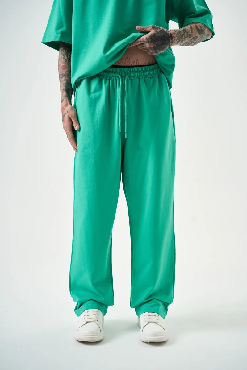 ريسباير بنطلون رياضي رجالي فضفاض أساسي أخضر