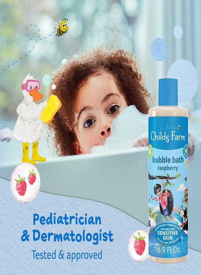 Childs Farm, Kids Bubble Bath for Dry, Sensitive Skin, Organic Raspberry, Gently Cleanses & Soothes, Vegan, Cruelty-Free, 16.9 fl oz - Image 3
