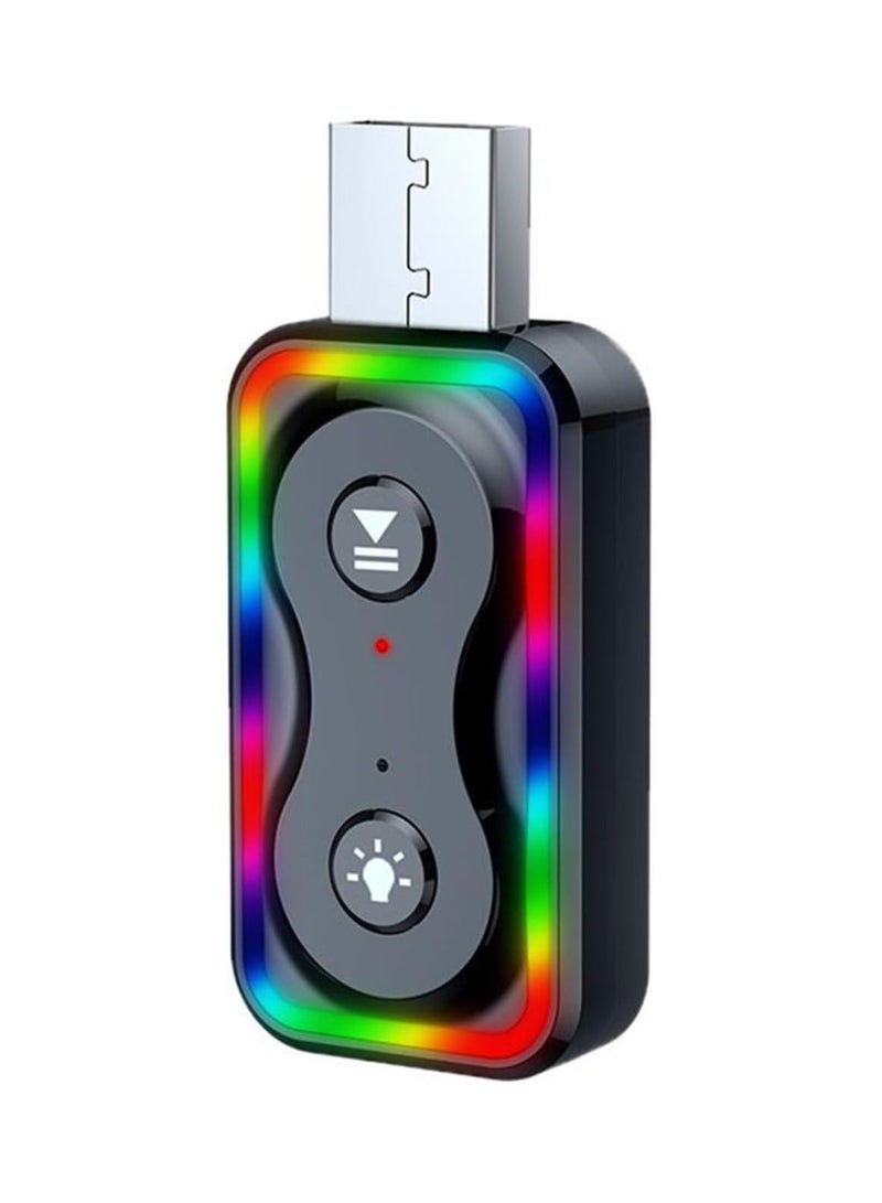 Bluetooth Transmitter and Receiver, 5.3 Car Bluetooth Adapter with 3.5mm Jack Aux Cable, Portable Bluetooth Music Receiver for Car/TV/Home Stereo/Headphone/Speaker - Image 1