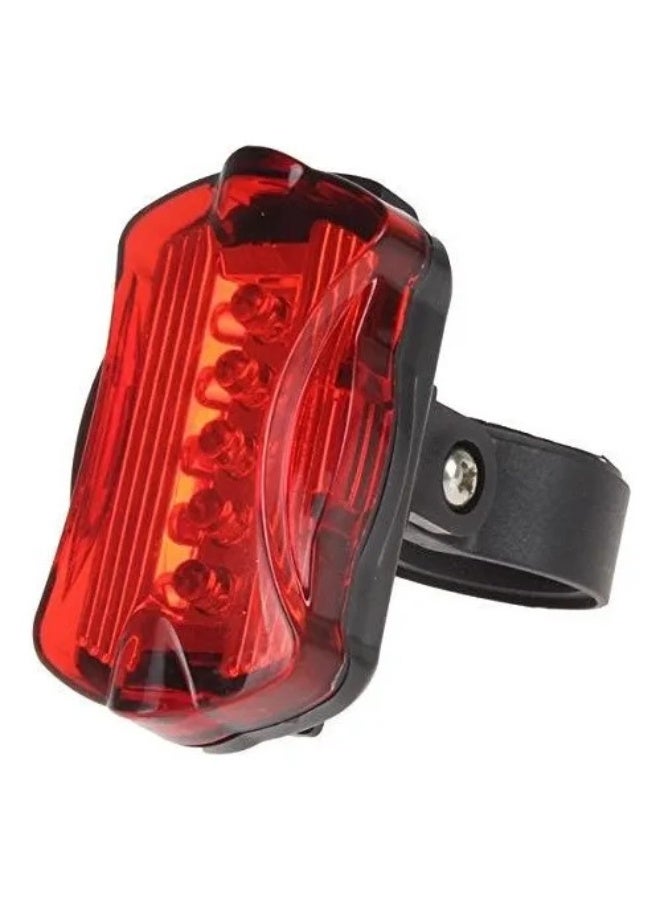 Bicycle Front Light and Tail Lamp Mountain Bike Safety Riding Set With 5*LED High Flashing Lamp Beads Rainproof - Image 3