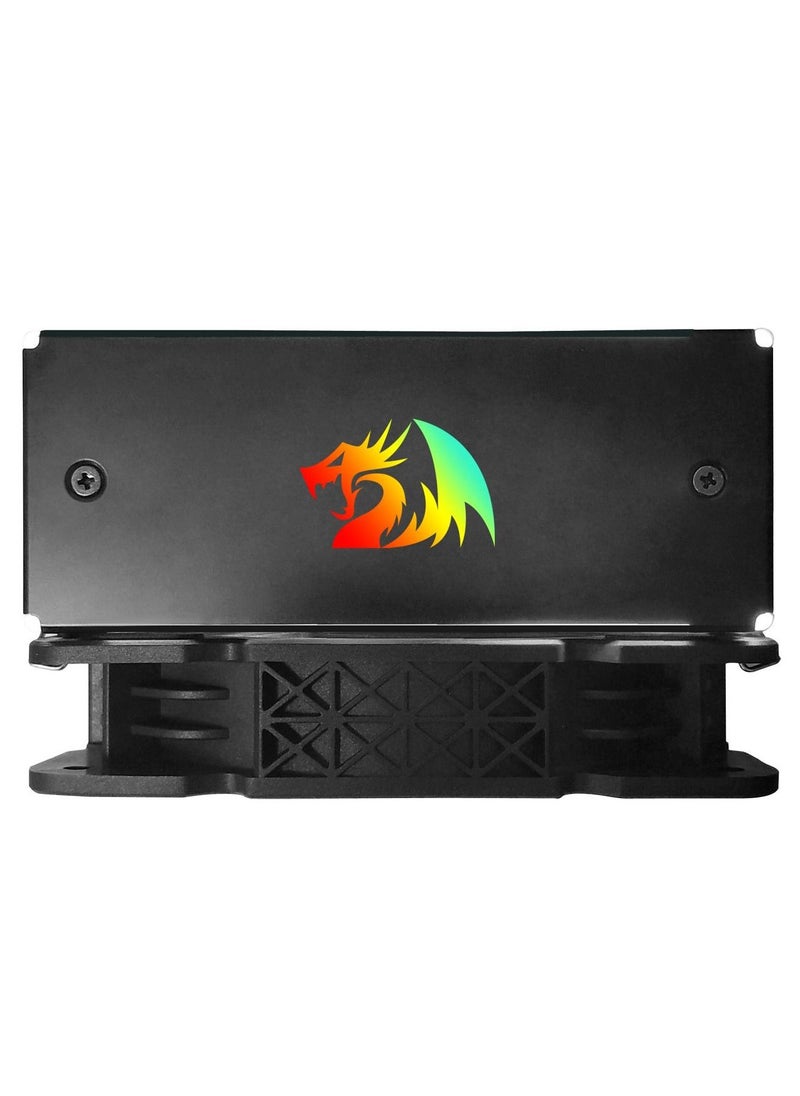 REDRAGON - CC-2000 EFFECT RGB CPU Cooler -120mm PWM RGB Fan / 4 Heat Pipes - Image 1