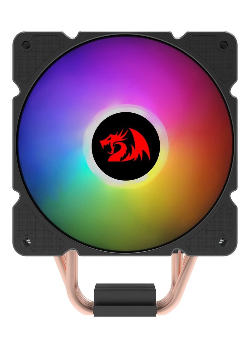 REDRAGON - CC-2000 EFFECT RGB CPU Cooler -120mm PWM RGB Fan / 4 Heat Pipes - Image 1