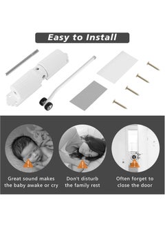 Oasisgalore Double Spring Door Closers-Automatic Door Close， Perfect for Home Use(White)  - Image 2