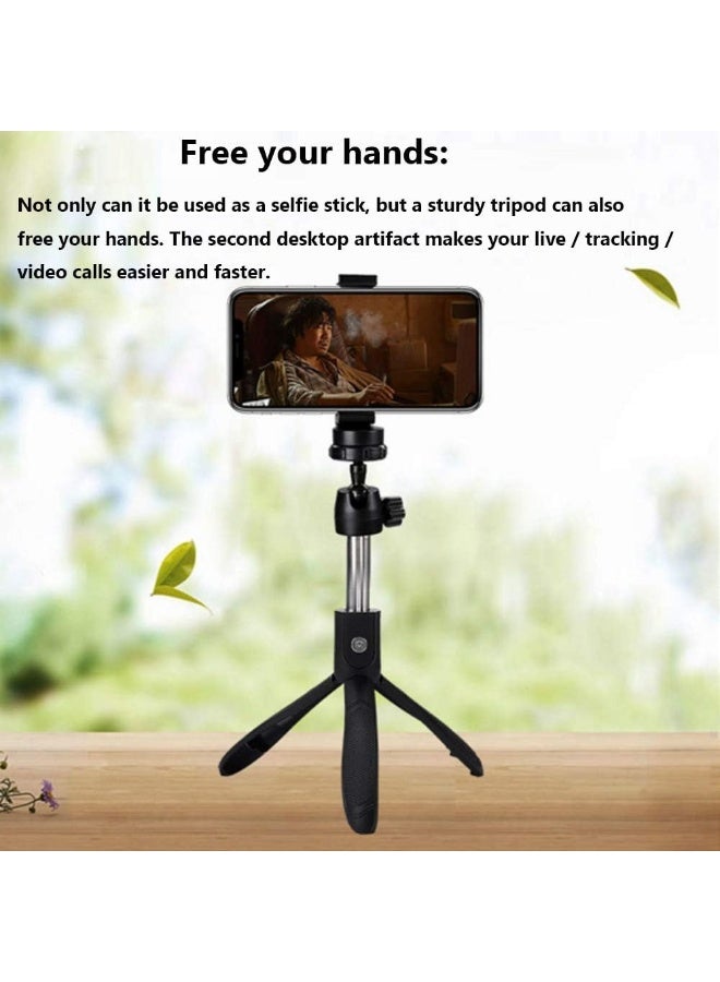 K05 Bluetooth Selfie Stick - Wireless Extendable Selfie Stick with Remote Control, Foldable Portable Phone Holder for Photography, Video Recording & Live Streaming - Image 2