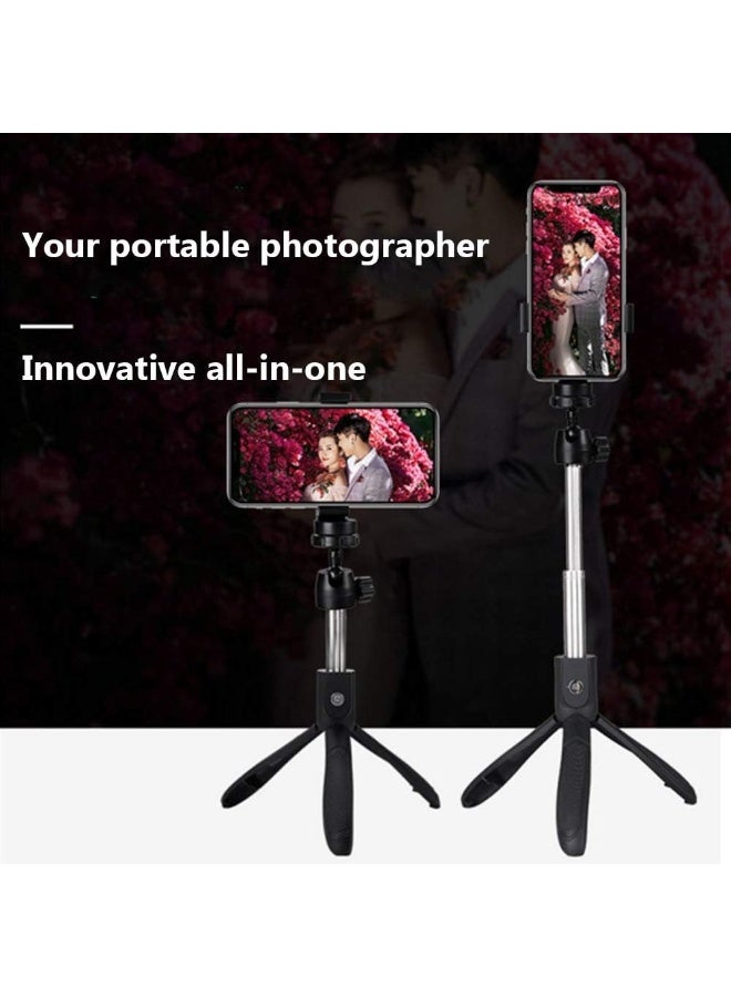 K05 Bluetooth Selfie Stick - Wireless Extendable Selfie Stick with Remote Control, Foldable Portable Phone Holder for Photography, Video Recording & Live Streaming - Image 3