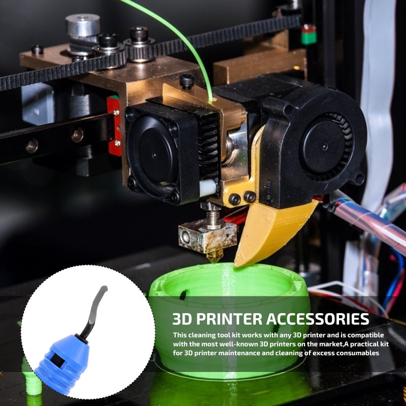 1 Set 3D Printer Accessories Tool Kit 3D Printer Cleaning Tools Kit DIY Tool Kit - Image 3