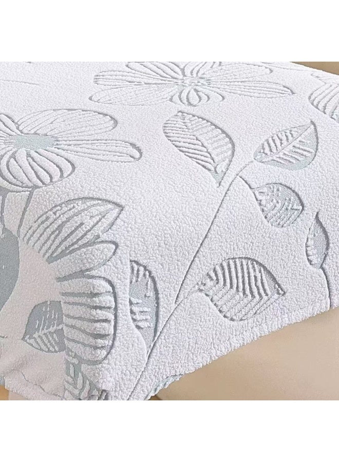 Stretch Dining Chair Cover, Washable Spandex Fabric Slipcover Protector for Dining Room & Kitchen, Floral Pattern - 1 Piece - Image 3
