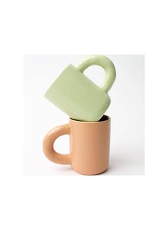 Prickly Pear Pear Alba Ceramic Mug, 250 ml Capacity, Green  - Image 3