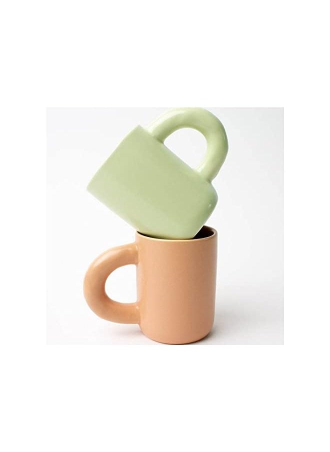 Prickly Pear Pear Alba Ceramic Mug, 250 ml Capacity, Green  - Image 3