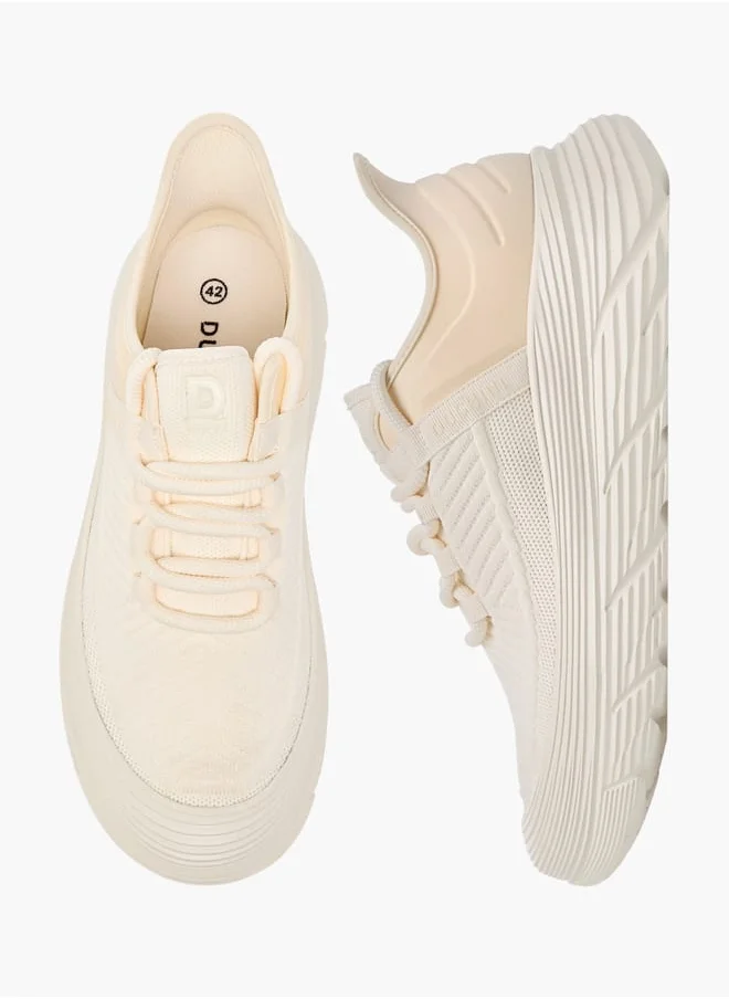 DUCHINI Men's Panelled Lace-Up Sneakers
