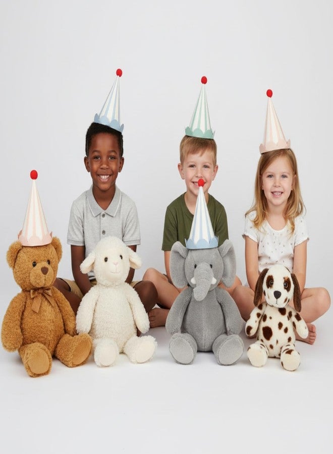 Jaloro 24 Pcs Cone Birthday Party Hats Colorful Cone Party Birthday Hats with Scalloped Edges and Pompom for Adults Assorted Celebration Christmas Decoration - Image 5