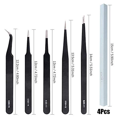Keadic 55Pcs Professional Modeler Basic Tools Craft Set Hobby Building Tools Kit Gunpla Tools Model Kit Modeler Basic Tools Set for Car Model Building Repairing and Fixing - Image 5