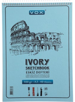 Vox Art Sketch Drawing Book - A-3, 40 Sheets-Blue  - Image 1