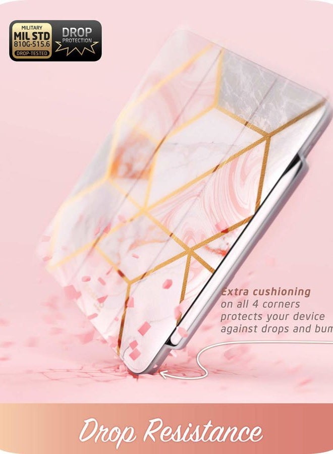 I-blason Cosmo Case for New iPad Pro 11.0 Inch (2021/2020/2018 Release), Full-Body Trifold Stand Protective Case Smart Cover with Auto Sleep/Wake & Pencil Holder (Marble) - Image 2