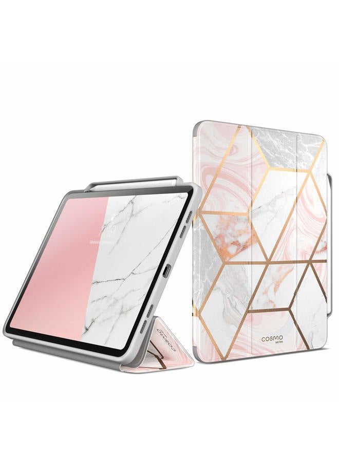 I-blason Cosmo Case for New iPad Pro 11.0 Inch (2021/2020/2018 Release), Full-Body Trifold Stand Protective Case Smart Cover with Auto Sleep/Wake & Pencil Holder (Marble) - Image 1