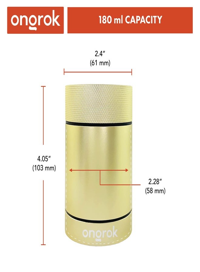 ONGROK Aluminum Storage Container, 180ml, Air Proof Jar to Preserve Smell and Aroma - Image 2