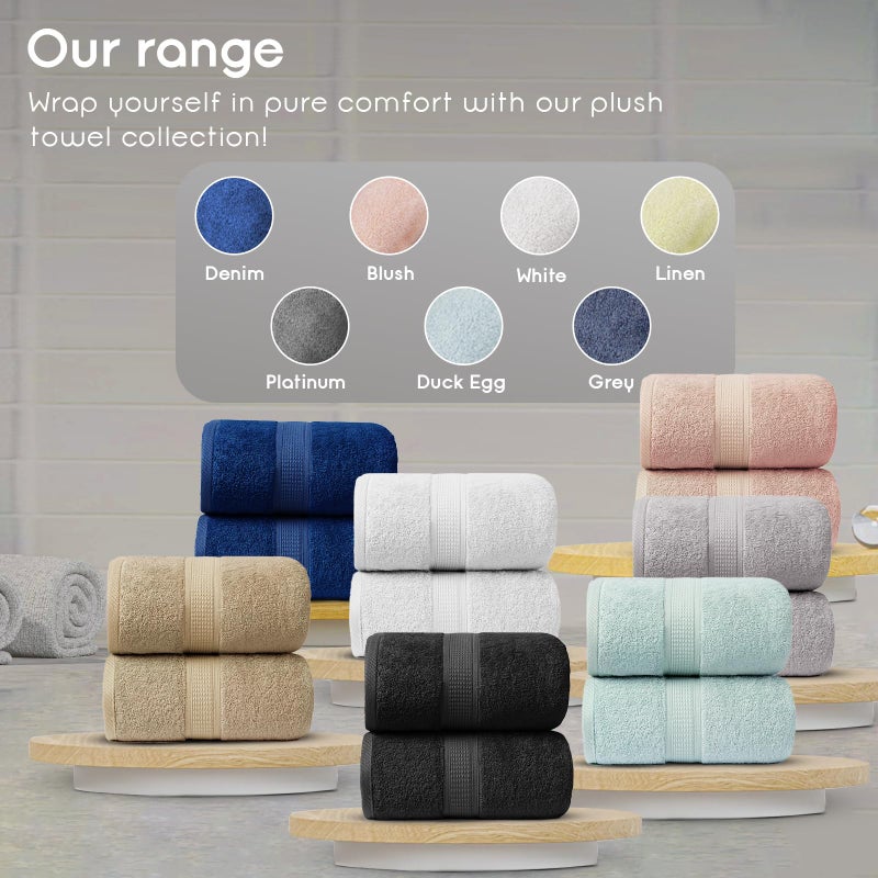 Ariv Towels 2-Piece Jumbo Premium Bath Sheet Set- Suitable for Sensitive Skin & Daily Use- Soft  Quick Drying & Highly Absorbent Sheets for Bathroom  Gym  Hotel & Spa- 35"" X 70"" - Linen - Image 3