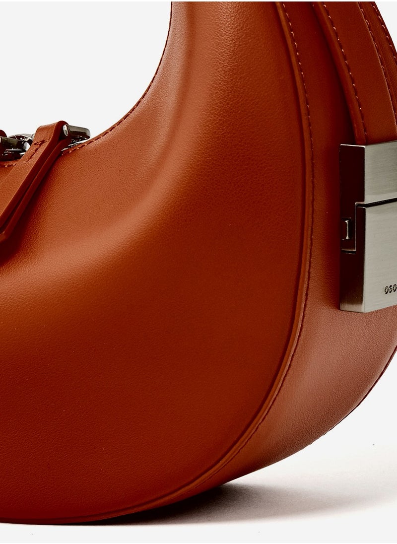 OS OI Mini Toni Bag Mini Leather Top Handle Handbag Shoulder Crossbody Bags  - Image 5