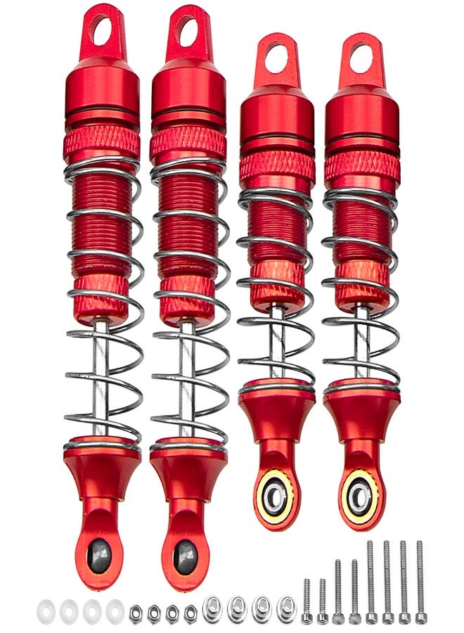 Vgoohobby 4Pack Vgoohobby Shock Absorber Front Rear Damper Suspension Compatible with 1/18 losi Mini T 2.0 Mini-B 2WD RC Stadium Upgrade Parts (Red) - Image 1