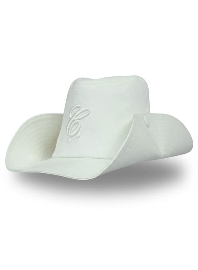 CITRUSY Trendy Cowboy Bucket Hat | Packable Cowgirl Western Hat | White, Black & Denim | Floppy Beach or Sunhat for Women or Men | Rodeo & Cowgirl Outfit Accessory | Adjustable One Size Fits Most (White) - Image 1