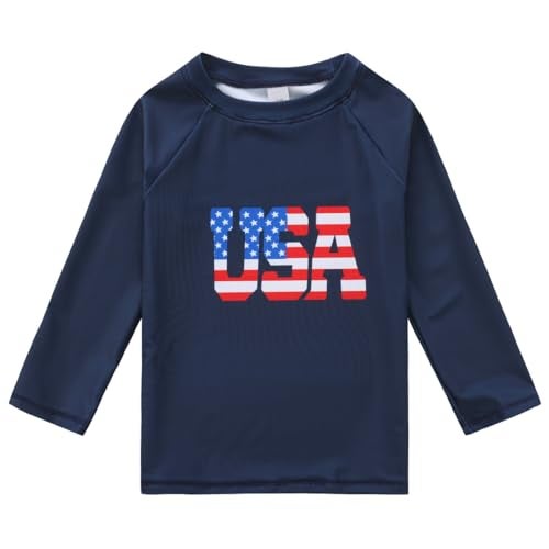 HDOBHIO Baby-Boys Toddler Long Sleeved Rashguard Swim Bathing Suit and Sun Hat Set USA 2-3T - Image 2