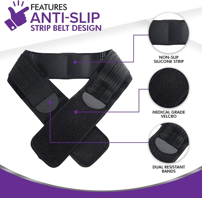 MARS WELLNESS Sacroiliac Support SI Loc Hip Belt for Men and Women Lumbar Lower Back Joint Pelvic Posture Support LargeX Large - Image 3