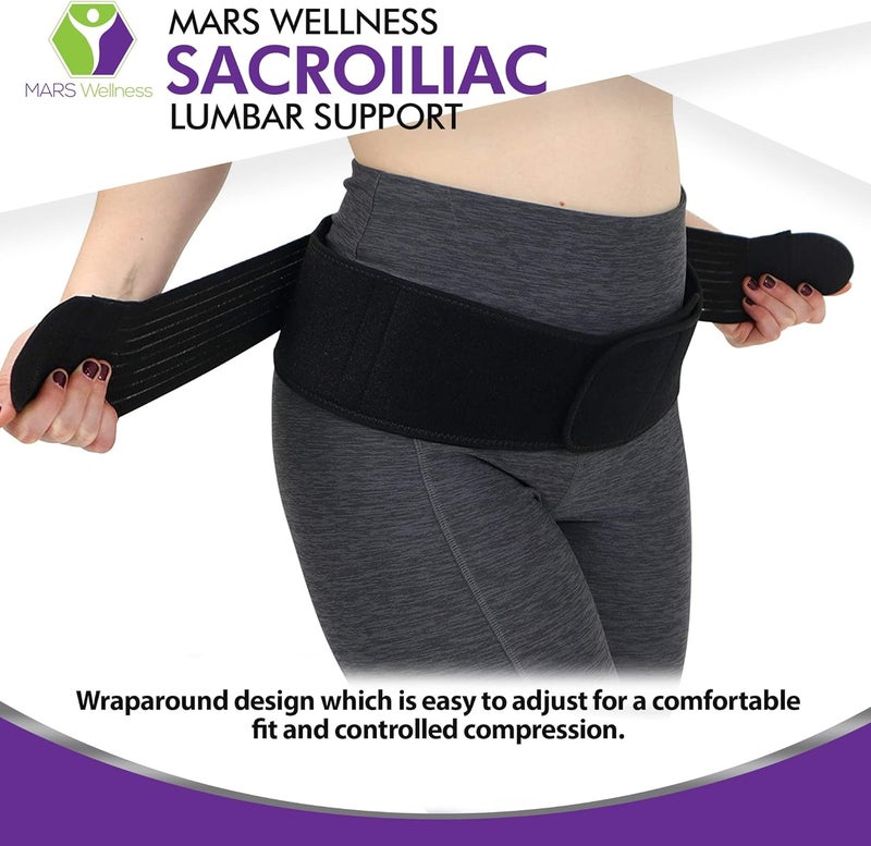 MARS WELLNESS Sacroiliac Support SI Loc Hip Belt for Men and Women Lumbar Lower Back Joint Pelvic Posture Support LargeX Large - Image 4