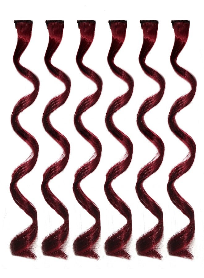 رابيدز فلو خصلات شعر ملونة من Rapidsflow® / وصلات شعر للنساء والفتيات من شعر طبيعي لإبراز الخصلات (مجموعة من 6 قطع) (1425) - Image 1