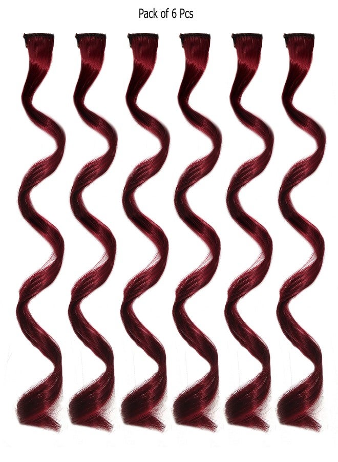 رابيدز فلو خصلات شعر ملونة من Rapidsflow® / وصلات شعر للنساء والفتيات من شعر طبيعي لإبراز الخصلات (مجموعة من 6 قطع) (1425) - Image 5