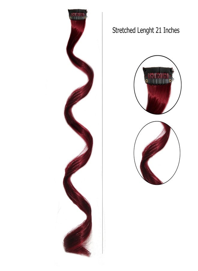 رابيدز فلو خصلات شعر ملونة من Rapidsflow® / وصلات شعر للنساء والفتيات من شعر طبيعي لإبراز الخصلات (مجموعة من 6 قطع) (1425) - Image 2