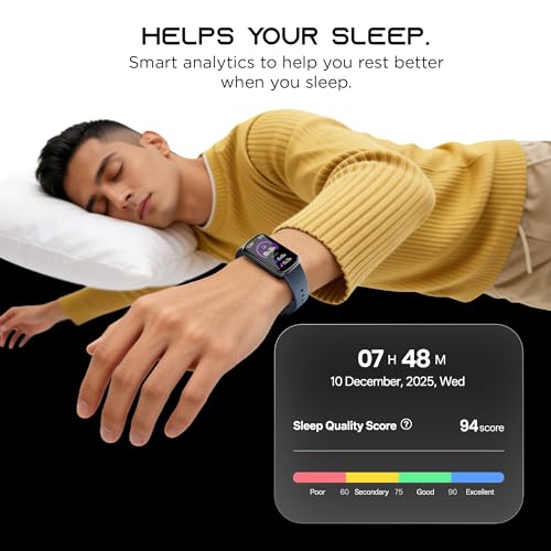 Pebble Newly Launched Dash Premium Fitness Band | Activity Tracking | Sports Modes | Health Tracking | Sleek Display | Lightweight - Midnight Blue - Image 3