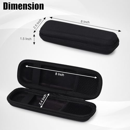 GadgetBite Black Hard Pencil Case EVA Hard Shell Pen Case Holder for Executive Fountain Pen and Stylus Touch Pen (Small)-Black - Image 3