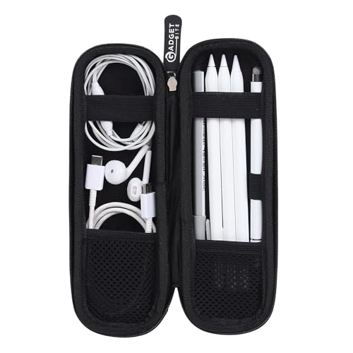 GadgetBite Black Hard Pencil Case EVA Hard Shell Pen Case Holder for Executive Fountain Pen and Stylus Touch Pen (Small)-Black - Image 5
