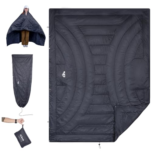 iClimb 3M Thinsulate Insulation Warm Camping Blanket Ultralight Compact Dark Grey