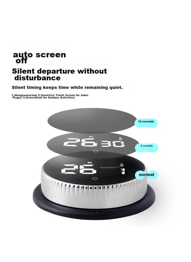 Bai Jie Baijie Electronic Timer, Rotating Countdown Timer, Alarm Clock, Baking Timer, Kitchen Timer, Js-301  - Image 2